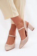 Sandały Model Sergio Leone SK447 Light Beige - Step in style Step in style