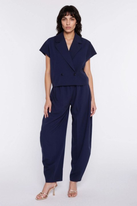 Spodnie Damskie Model Barrel SD134 Navy - Nife Nife