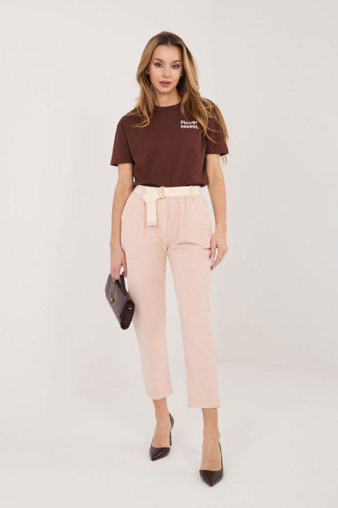 Spodnie Damskie Model IT-SP-242979.90 Light Pink - Italy Moda Italy Moda