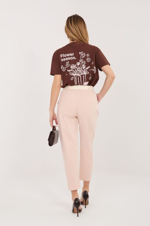 Spodnie Damskie Model IT-SP-242979.90 Light Pink - Italy Moda Italy Moda