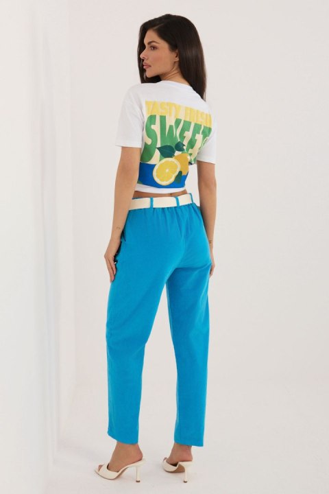 Spodnie Damskie Model IT-SP-26016.87 Blue - Italy Moda Italy Moda