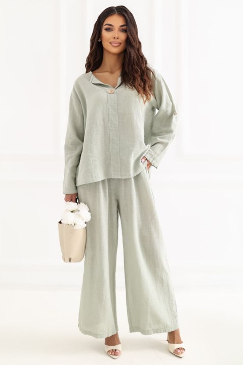 Spodnie Damskie Model IT-SP-2873.02 Khaki - Italy Moda Italy Moda