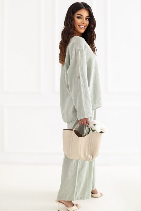 Spodnie Damskie Model IT-SP-2873.02 Khaki - Italy Moda Italy Moda