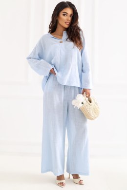 Spodnie Damskie Model IT-SP-2873.02 Light Blue - Italy Moda Italy Moda