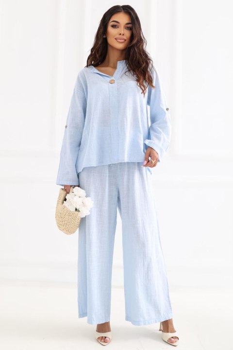 Spodnie Damskie Model IT-SP-2873.02 Light Blue - Italy Moda Italy Moda