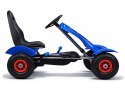 Sportowy Gokart Na Pedały F618 Pomowane Koła Obciążenie 50kg Niebieski LEAN CARS