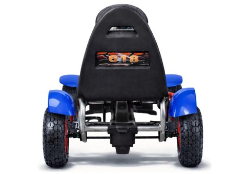 Sportowy Gokart Na Pedały F618 Pomowane Koła Obciążenie 50kg Niebieski LEAN CARS