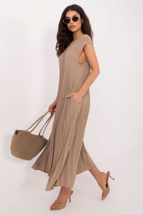 Sukienka Model IT-SK-19552.71 Dark Beige - Rue Paris Rue Paris