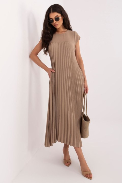 Sukienka Model IT-SK-19552.71 Dark Beige - Rue Paris Rue Paris