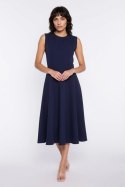 Sukienka z lamówką S292 Navy - Nife Nife