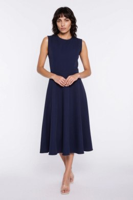 Sukienka z lamówką S292 Navy - Nife Nife