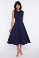 Sukienka z lamówką S292 Navy - Nife Nife
