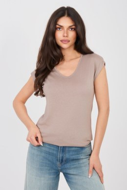 Tshirt Damski Model D12041AH02570C Dark Beige - Sublevel Sublevel