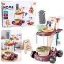 Zestaw Do Sprzątania Dla Dzieci Wózek Mop Wiadro Odkurzacz 26 el. LEAN Toys