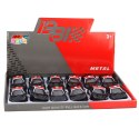 Autko Sportowe Policyjne Samochód Z Napędem Metalowy Pull-Back Czarny 1:43 LEAN TOYS
