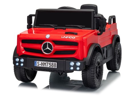 Auto Na Akumulator Mercedes Unimog HM7588 6V4Ah Czerwony LEAN CARS