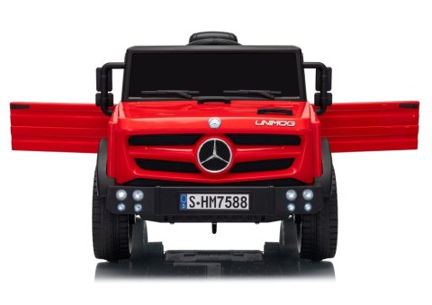 Auto Na Akumulator Mercedes Unimog HM7588 6V4Ah Czerwony LEAN CARS