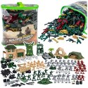 Baza Wojskowa Figurki Żołnierzyki Pojazdy Duży Zestaw Militarny 300 el. LEAN Toys