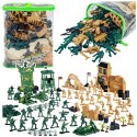 Baza Wojskowa Figurki Żołnierzyki Pojazdy Duży Zestaw Militarny 400 el. LEAN Toys
