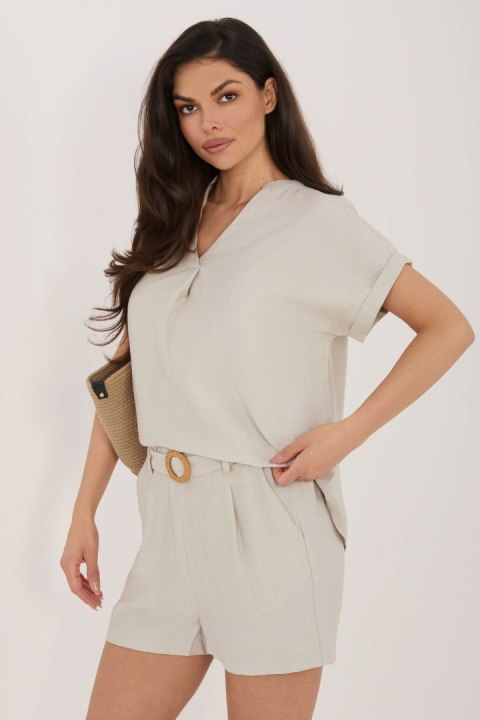 Bluzka Model D60103M11235B2 Light Beige - Sublevel Sublevel