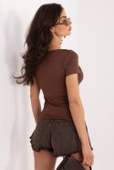 Bluzka Model IR-BZ-D117.51 Brown - Italy Moda Italy Moda