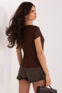 Bluzka Model IR-BZ-D117.51 Brown - Italy Moda Italy Moda