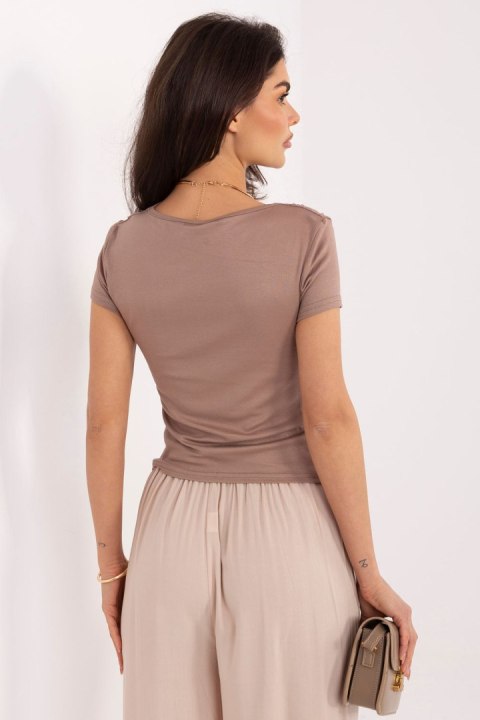 Bluzka Model IR-BZ-D117.51 Dark Beige - Italy Moda Italy Moda