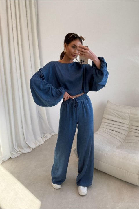 Bluzka Model Rosalina NIE BLU0233 Blue - Roco Fashion Roco Fashion