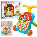 Chodzik Pchacz Edukacyjny Stolik Panel Interaktywny 5w1 Wielokolorowy LEAN Toys