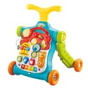 Chodzik Pchacz Hulajnoga Stolik Edukacyjny Panel Interaktywny 5w1 Kolorowy LEAN Toys