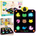 Mata Taneczna Muzyczna Zwierzęta 5 Trybów 3 Poziomy Trudności Światła LEAN Toys