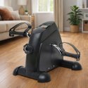 Mini Rowerek Treningowy Rotor Rehabilitacyjny 2w1 Wyświetlacz LCD Czarny LEAN