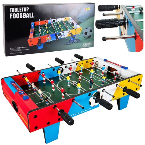 Mini Stół Do Piłkarzyków Gra Zręcznościowa Stołowa 2 Piłki Football 69 cm LEAN Toys