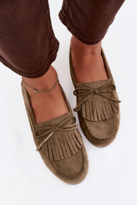 Mokasyny Model Janelisse QQ-274 Green - Step in style Step in style
