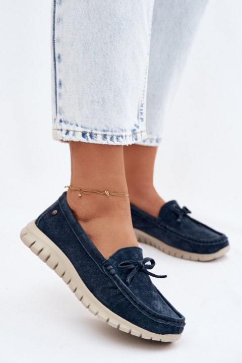 Mokasyny Model Vinceza 95401 Navy - Step in style Step in style