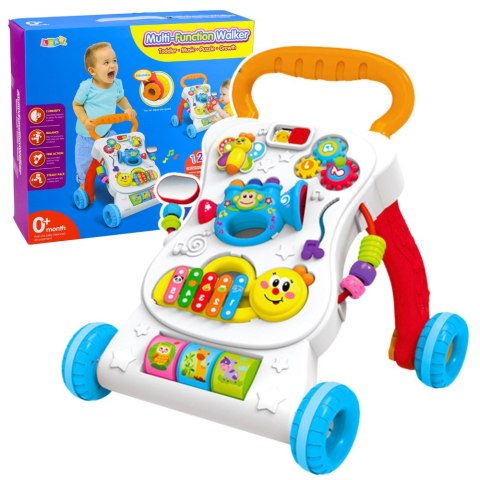 Pchacz Chodzik Edukacyjny Interaktywny Muzyczny Panel 3W1 Dźwięki LEAN Toys