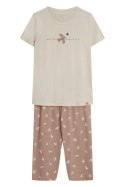 Piżama Damska Model Eluna 44462 Light Beige - Henderson Henderson