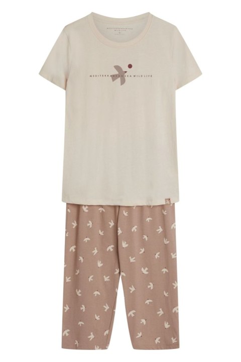 Piżama Damska Model Eluna 44462 Light Beige - Henderson Henderson