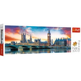 Puzzle - 500 - Panorama - Big Ben i Pałac Westminsterski, Londyn - Trefl 29507 Trefl Puzzle