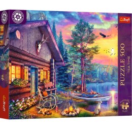 Puzzle - 500 - Tea Time: Przystań o zachodzie słońca - Trefl 37617 Marka niezdefiniowana