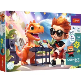 Puzzle - 70 - Connect Joe - Figurka i 6 klocków - Connect Squad - Trefl 53025 Marka niezdefiniowana