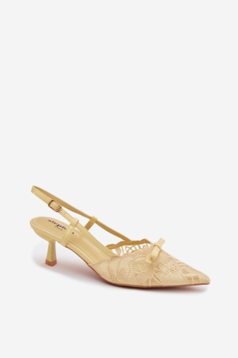 Sandały Model Maribelle 22-390 Yellow - Step in style Step in style