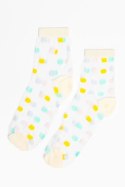 Skarpety Model Punta 609 Ecru/Yellow - Gabriella Gabriella