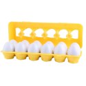 Sorter Edukacyjny Jajka Dopasowywanie Kształtów Owoce Kolorowe 12 szt. LEAN Toys