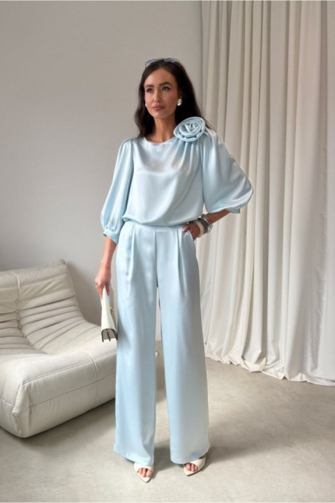 Spodnie Damskie Model Elsa BBL SPD0034 Baby Blue - Roco Fashion Roco Fashion