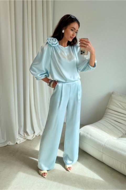 Spodnie Damskie Model Elsa BBL SPD0034 Baby Blue - Roco Fashion Roco Fashion