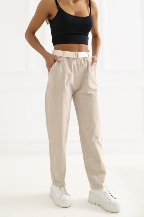 Spodnie Damskie Model IT-SP-26016.85 Beige - Italy Moda Italy Moda