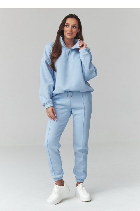 Spodnie Komplet Model A13 Błękit - Makadamia Makadamia