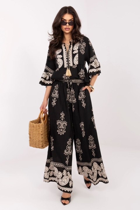 Spodnie Komplet Model IR-KMPL-7282.08P Black - Italy Moda Italy Moda