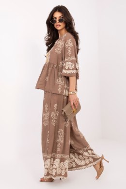 Spodnie Komplet Model IR-KMPL-7282.08P Dark Beige - Italy Moda Italy Moda